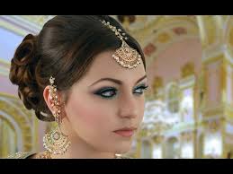 turquoise and pink indian bridal makeup