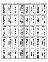 A Set Of Numbered Raffle Tickets For Events Parties And