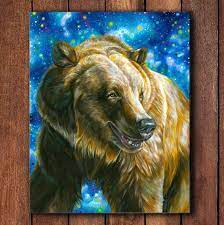 Grizzly Bear Art Bear Wall Art Bear Art