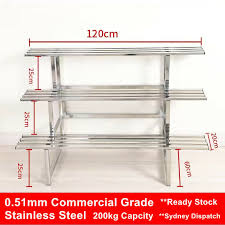 3 Tier 120cm Large Garden Stainless