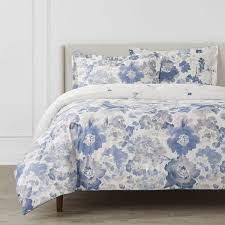 Blue Fl Full Queen Comforter Set