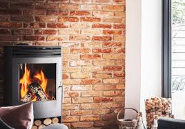 Brick Tile Fireplace For The Winter