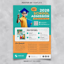 premium psd admission poster