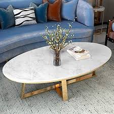 Dining Table Oval Marble Coffee Table