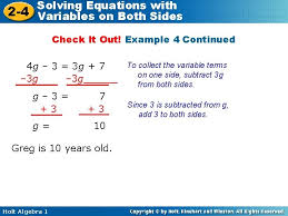 solving equations 2 4 variables