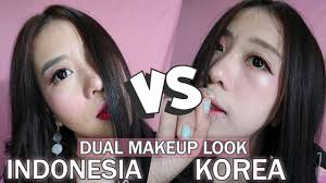 dual look makeup tutorial indonesia