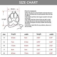 Top Paw Size Chart Unique Amazon Qumy Dog Boots Waterproof