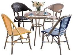 And it is more sturdy and more comfortable than wicker. China French Style Cafe Bamboo Look Rattan Chair Table Set Modern Garden Restaurant Outdoor Patio Furniture China Restaurant Chair Restaurant Furniture