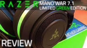 The man o' war comes packaged in. Razer Mano War 7 1 Limited Green Edition Review Youtube