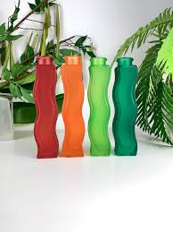 Vintage Wavy Ikea Glass Vases Forest