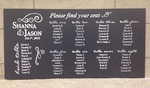 Seating Charts For Your Toronto Wedding Chalkboards Co
