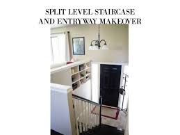 split level staircase and entryway