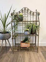 Ornate Metal Outdoor Plant Stand Garden