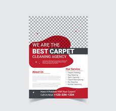 carpet cleaning flyer design template