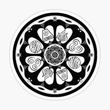 Order of the white lotus) close. Lotus Tile Stickers Redbubble