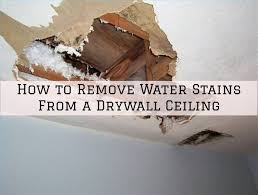 Remove Water Stains From A Drywall Ceiling