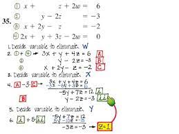 Solving System Of 4 Variables