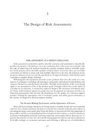  the design of risk assessments science and decisions advancing page 65