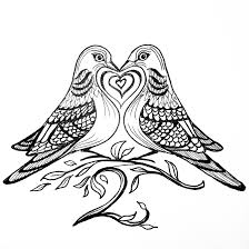 Elegant coloring page of two turtle doves from the twelve days of christmas. Pin On Suebic Hand Drawn Type And Illustration