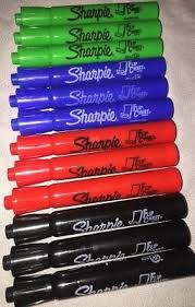 Sharpie Flip Chart Markers Bullet Tip Four Colors Black Red