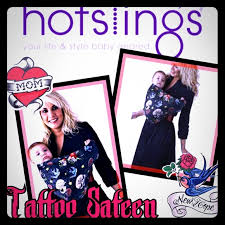 Tattoo Sateen Print Hotsling