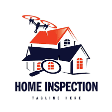 home inspection logo design vector for