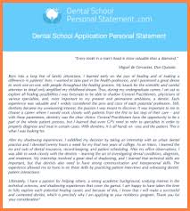 Example of Professional Personal Statement for Dental School     Nurse Personal Statement