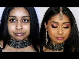 indian wedding makeup transformation