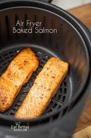 air fryer baked salmon with less oil