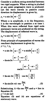 ofstationary wave on a stretched string