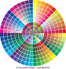 Round Vector Color Chart