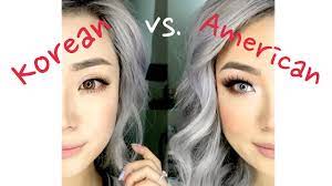 korean vs american makeup