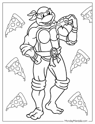 30 ninja turtles coloring pages free
