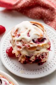 raspberry sweet rolls with cream cheese