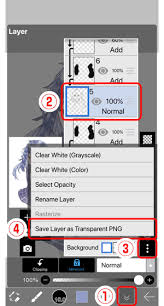 save layer as transpa png command