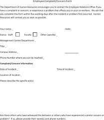 Download Sample Employee Complaint Write Up Form For Free