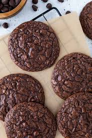 easy chocolate brownie mix cookies with