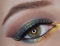 green gold eye makeup tutorial