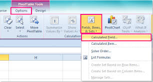 how to add calculated field to pivot table
