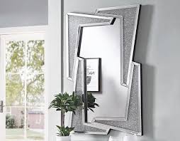 decorative wall mirror diamond crushed