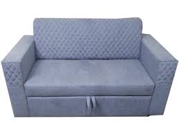 modern blue two seater sofa bed