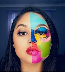 28 epic half face makeup ideas for