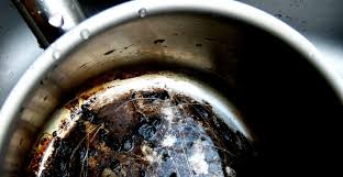 fix a burnt stainless steel pan