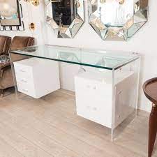 A Glass Desk Looks Ethereal And