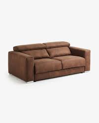rust brown 3 seater atlanta sofa 210 cm