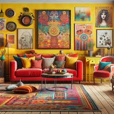 wall hues to match your vibrant red couch