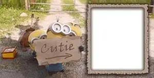 free minions cutie kids photo frame