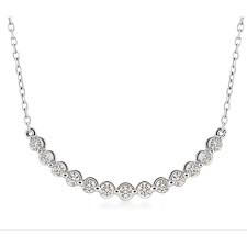 1ctw diamond curve necklace djpf1449