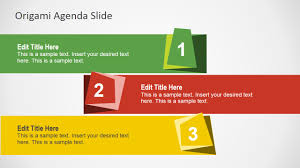 Free Origami Agenda Slides For Powerpoint Slidemodel