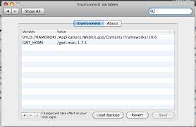 how to set environment variables in mac os